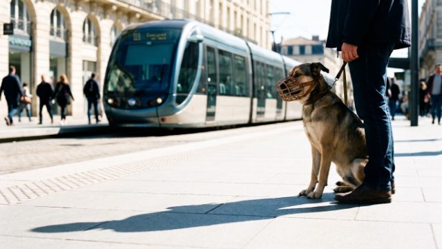 Prendre le tram avec son chien à Tours