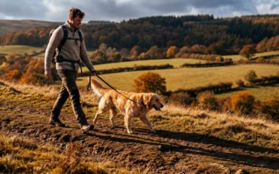 Randonnée avec son chien dans les monts du Lyonnais